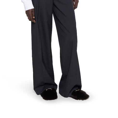 女士饰马衔扣穆勒鞋