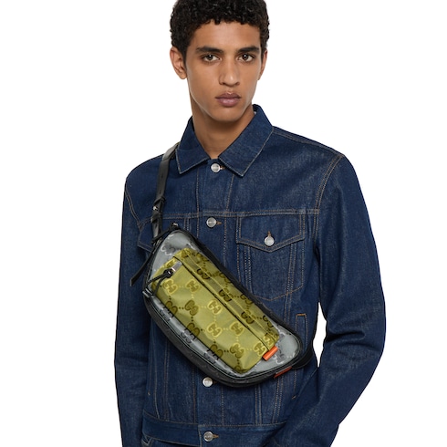 Bandolera Gucci Match con GG tamaño mediano