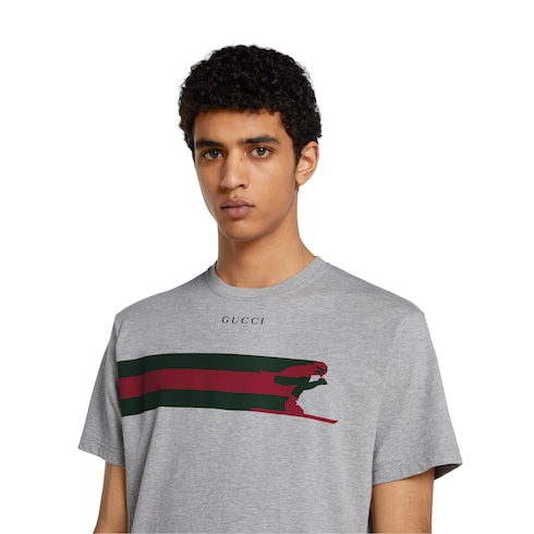 Cotton jersey T-shirt with print
