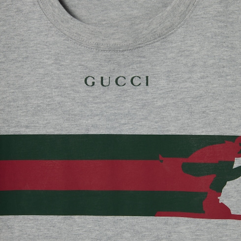 Cotton jersey T-shirt with print