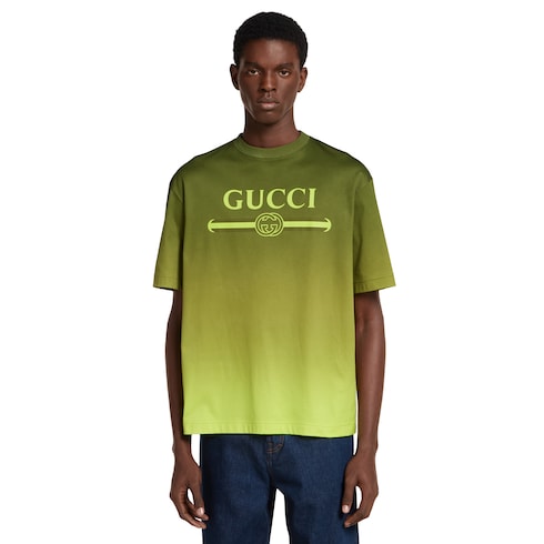 T-shirt en jersey de coton technique avec imprimé