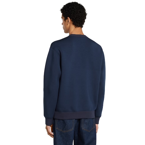 Cotton jersey sweatshirt with embroidery