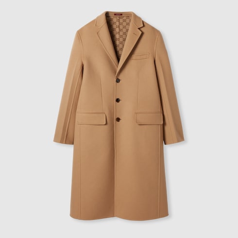 Single-breasted wool double cotton