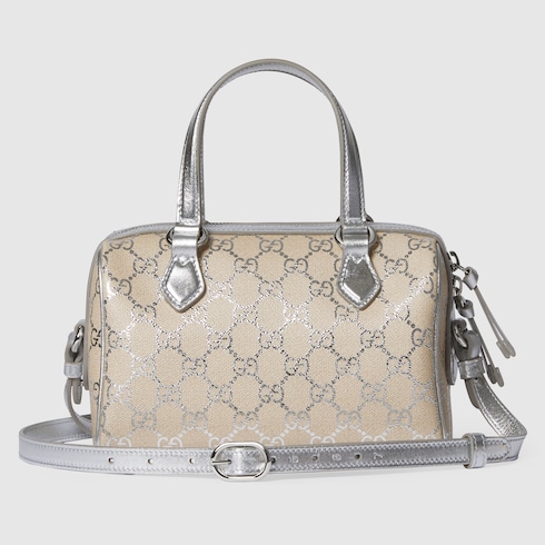 Bolsa Boston pequeña con GG Emblem