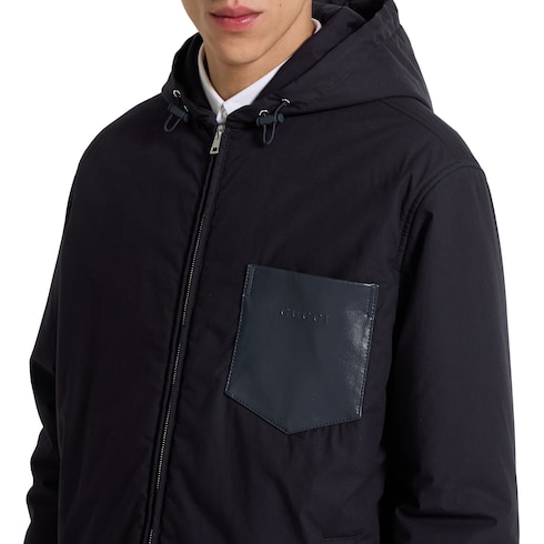 Chaqueta acolchada de popelina de algodón