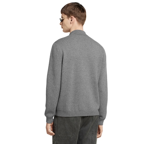 Wool cashmere knit cardigan