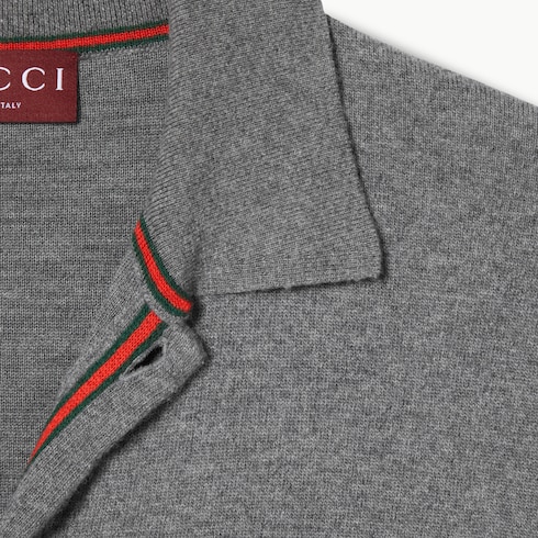 Wool cashmere knit cardigan