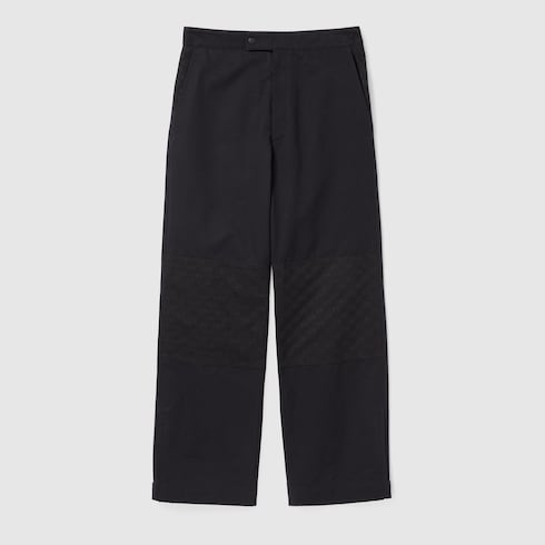 Cotton ripstop pant with canvas insert