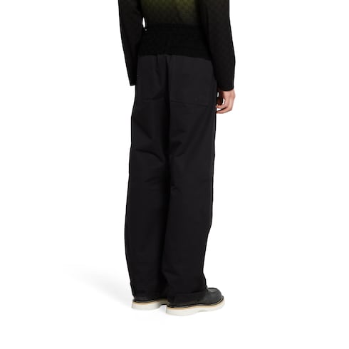 Cotton ripstop pant with canvas insert