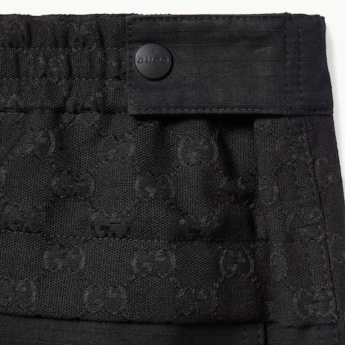 Cotton ripstop pant with canvas insert