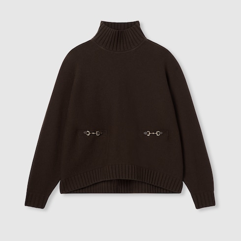 Jersey de cashmere y lana con Horsebit