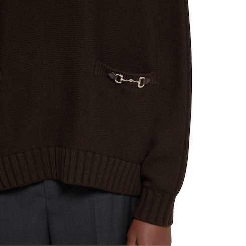 Jersey de cashmere y lana con Horsebit