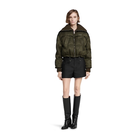 Puffer-Jacke aus feinem Nylongabardine