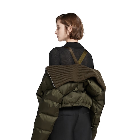 Puffer-Jacke aus feinem Nylongabardine