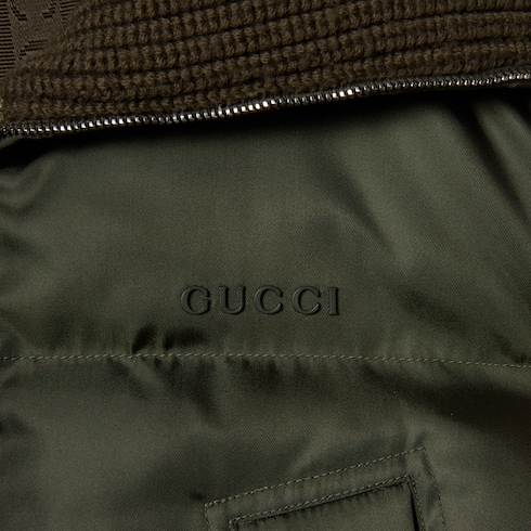 Puffer-Jacke aus feinem Nylongabardine