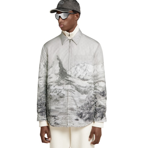 Chaqueta de nylon con estampado