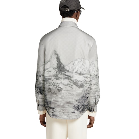 Chaqueta de nylon con estampado