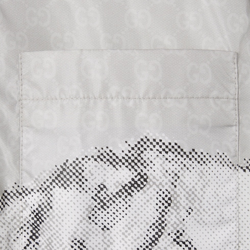 Giacca in nylon con stampa