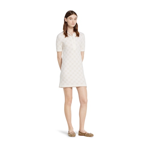 Robe en jacquard GG de cachemire et laine