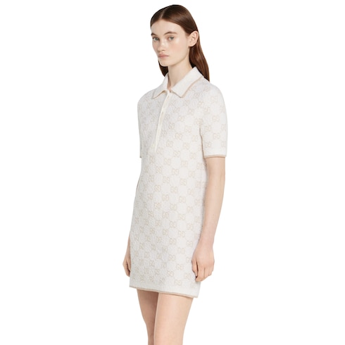 Robe en jacquard GG de cachemire et laine