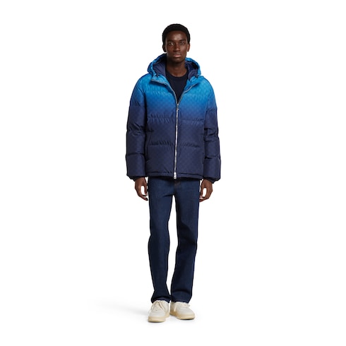 Veste zippée en popeline technique à imprimé