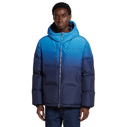 Veste zippée en popeline technique à imprimé