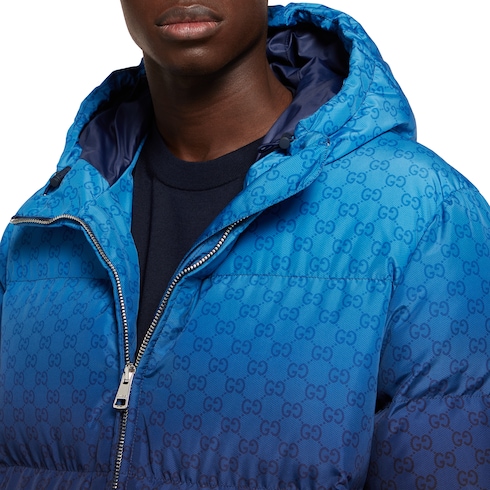 Veste zippée en popeline technique à imprimé