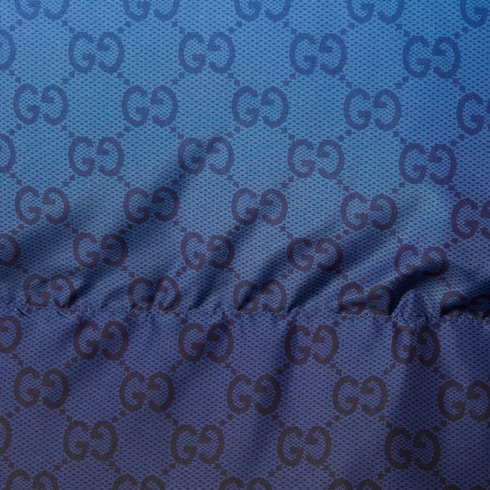 Chaqueta de popelina estampada con cremallera