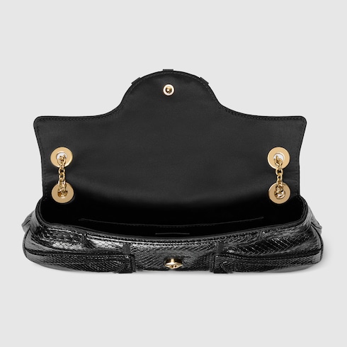 Bolso de hombro de noche de pitón