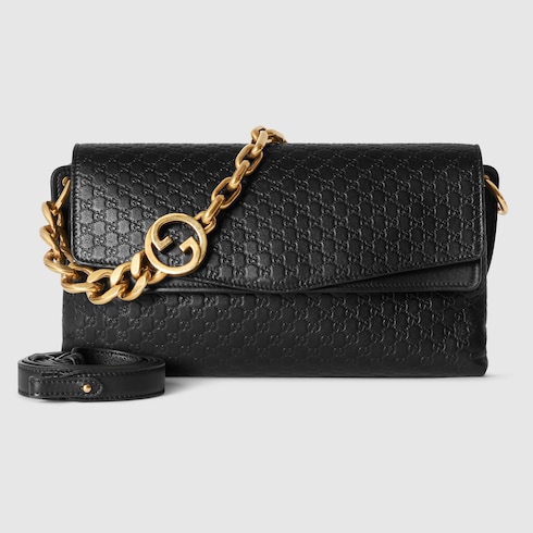 Medium shoulder bag with chain