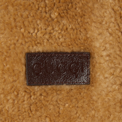 Bomber reversibile in shearling