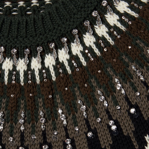 Pull en jacquard de laine norvégien