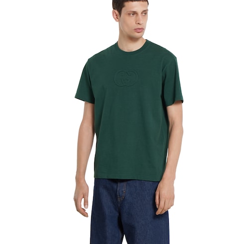 Camiseta de punto de algodón con bordado
