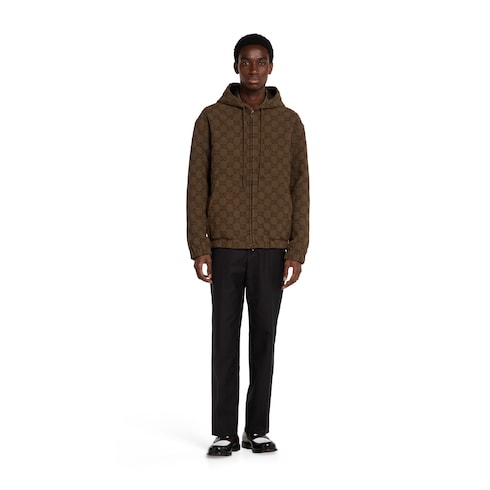 Veste zippée en bouclé GG