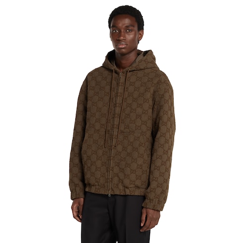 Veste zippée en bouclé GG