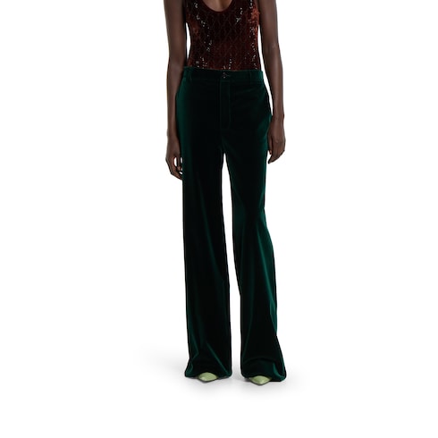 Pantalon de velours de coton stretch doux
