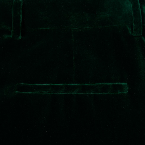 Soft stretch cotton velvet trousers