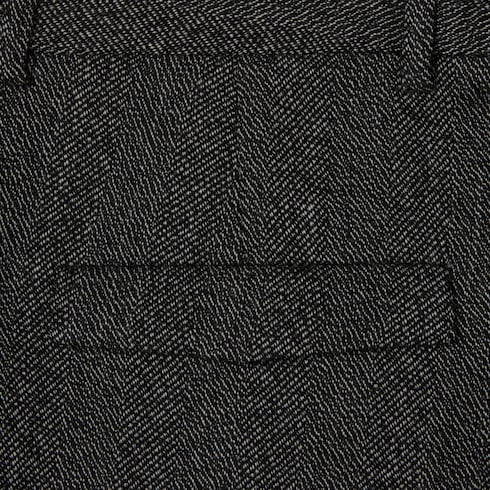 Wool mouliné trousers