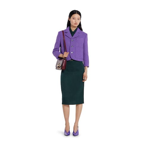 Wool cotton bouclé jacket