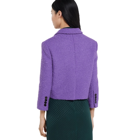 Giacca in lana e cotone bouclé