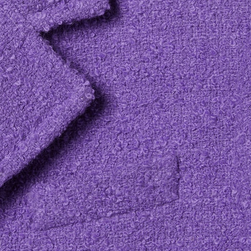 Jacke aus Woll-Baumwoll-Bouclé