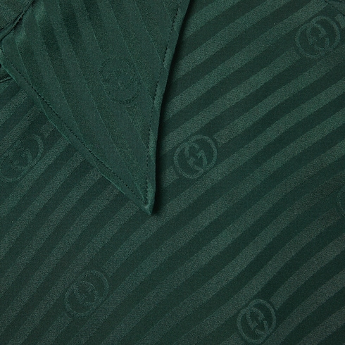 Interlocking GG silk jacquard shirt