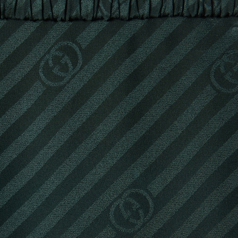 Jupe en jacquard de soie à motif GG enlacés