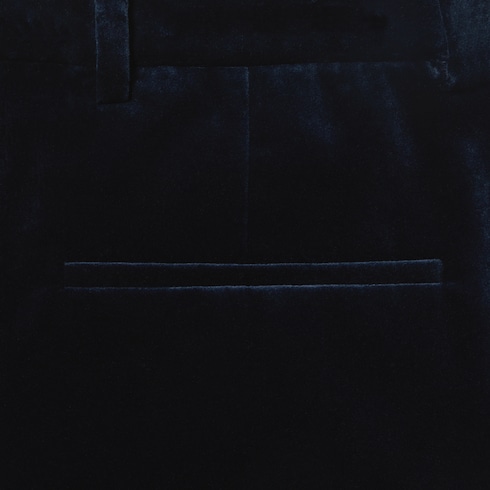 Stretch cotton velvet trousers