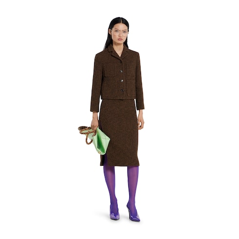 Veste en laine texturée