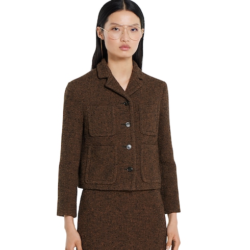 Veste en laine texturée