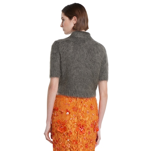 Brushed extra fine mohair top