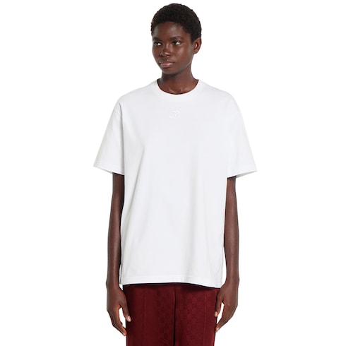 T-shirt en jersey de coton avec broderie