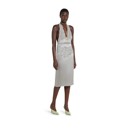 Silk satin dress