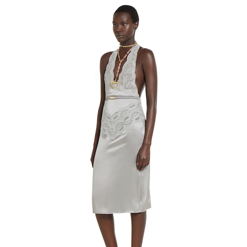 Silk satin dress